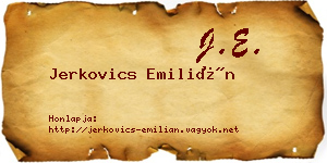 Jerkovics Emilián névjegykártya